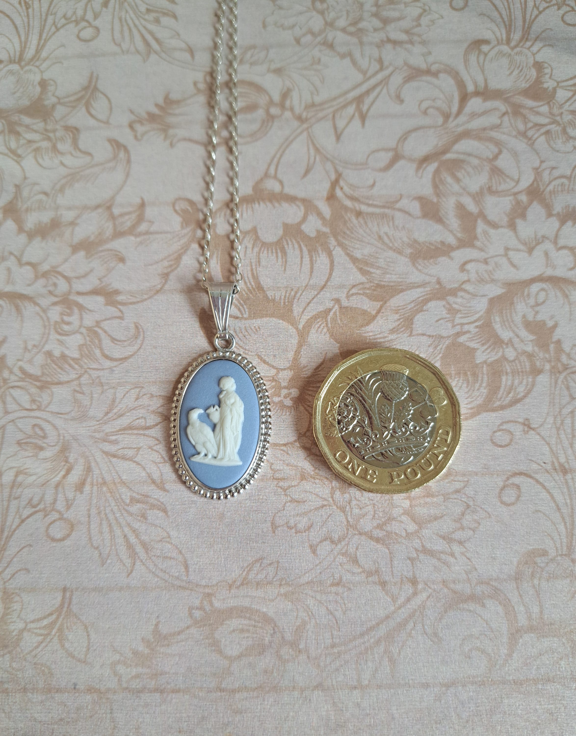Vintage Wedgwood Blue Jasperware Cameo Pendant, Hebe \u0026 the Eagle Greek  Mythology, 1960s-70s, Sterling Silver, New Silver Chain, Gift Boxed - Etsy, image size:2348x3000
