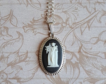 ★wedg wood ウェッジウッド ネックレス　ブラック　カメオ ブラックウェッジウッドカメオペンダント - Etsy 日本