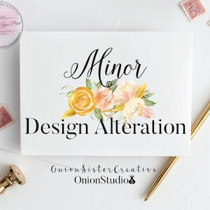 Add On Item -  Minor Revision After Final Files are Sent