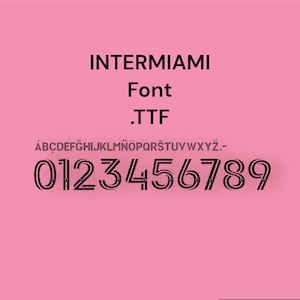 Police de style Intermiami MLS .TTF