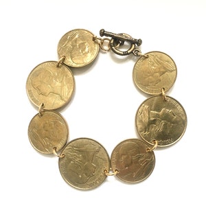 Bracelet centimes de franc Marianne