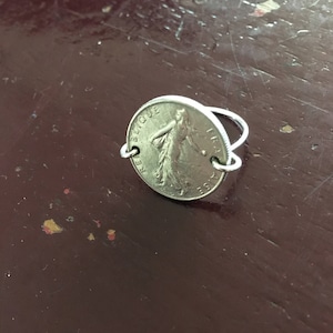 Bague 1/2 franc semeuse