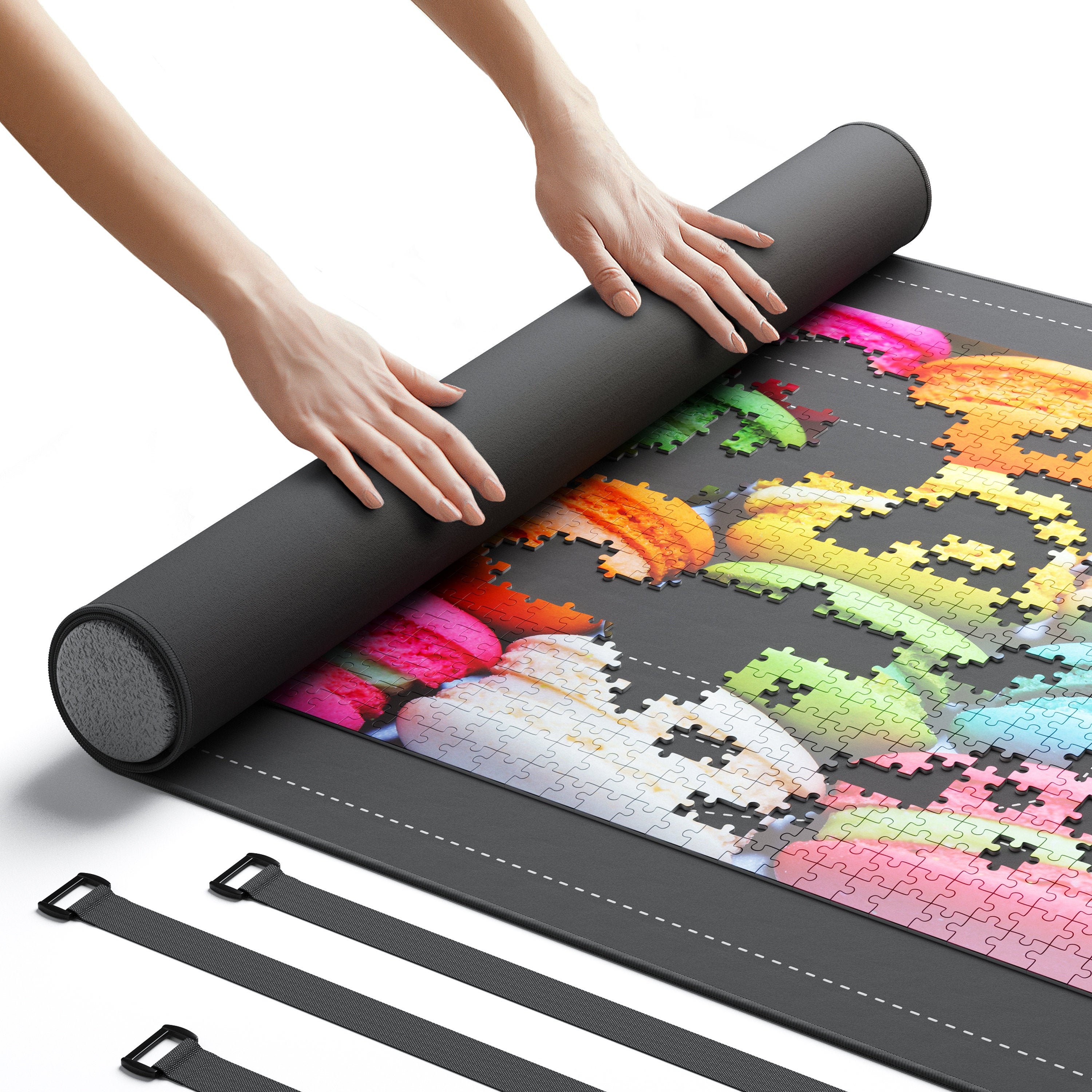 Jigsaw Puzzle Mat Roll Up - Saver Pad Up to 1500 Pieces Large Size 46…