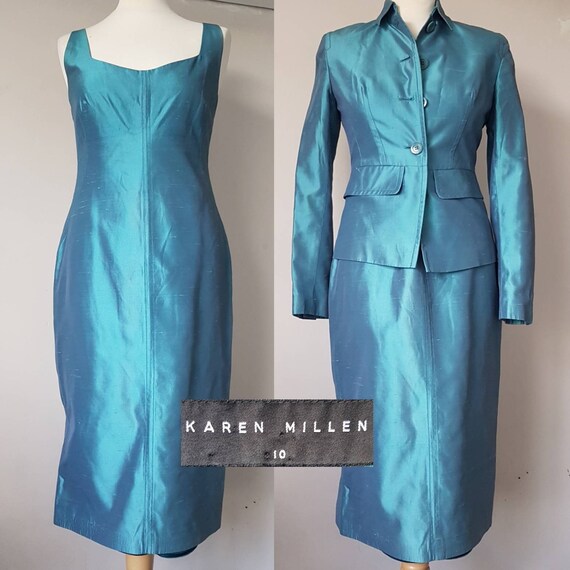 karen millen turquoise dress
