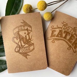 Taccuino con fodera in carta Kraft Sh*t Done/Do It Later