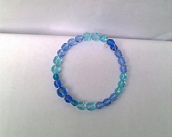 Blue  Beads Bracelet