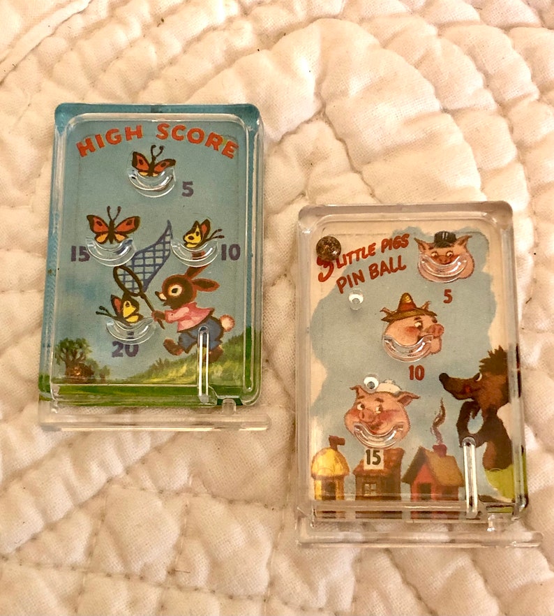 Vintage Cracker Jack Toy Prize Pinball Game/cracker Jack Etsy