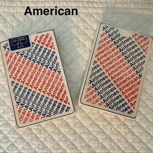Vintage airline playing cards/Pam Am playing cards/TWA playing card/Eastern airlines/American Airlines playing cards/National air/Delta card American