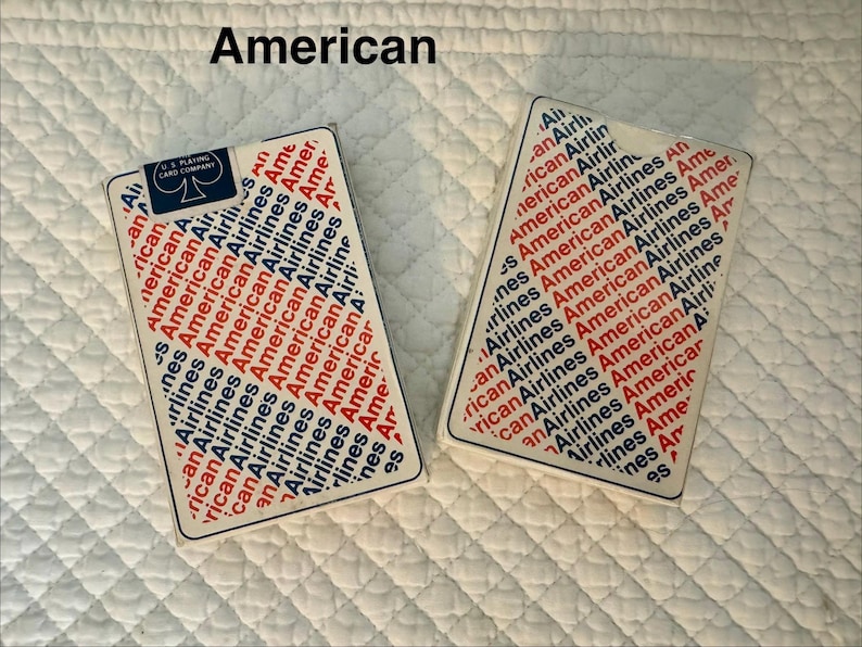 Vintage airline playing cards/Pam Am playing cards/TWA playing card/Eastern airlines/American Airlines playing cards/National air/Delta card American