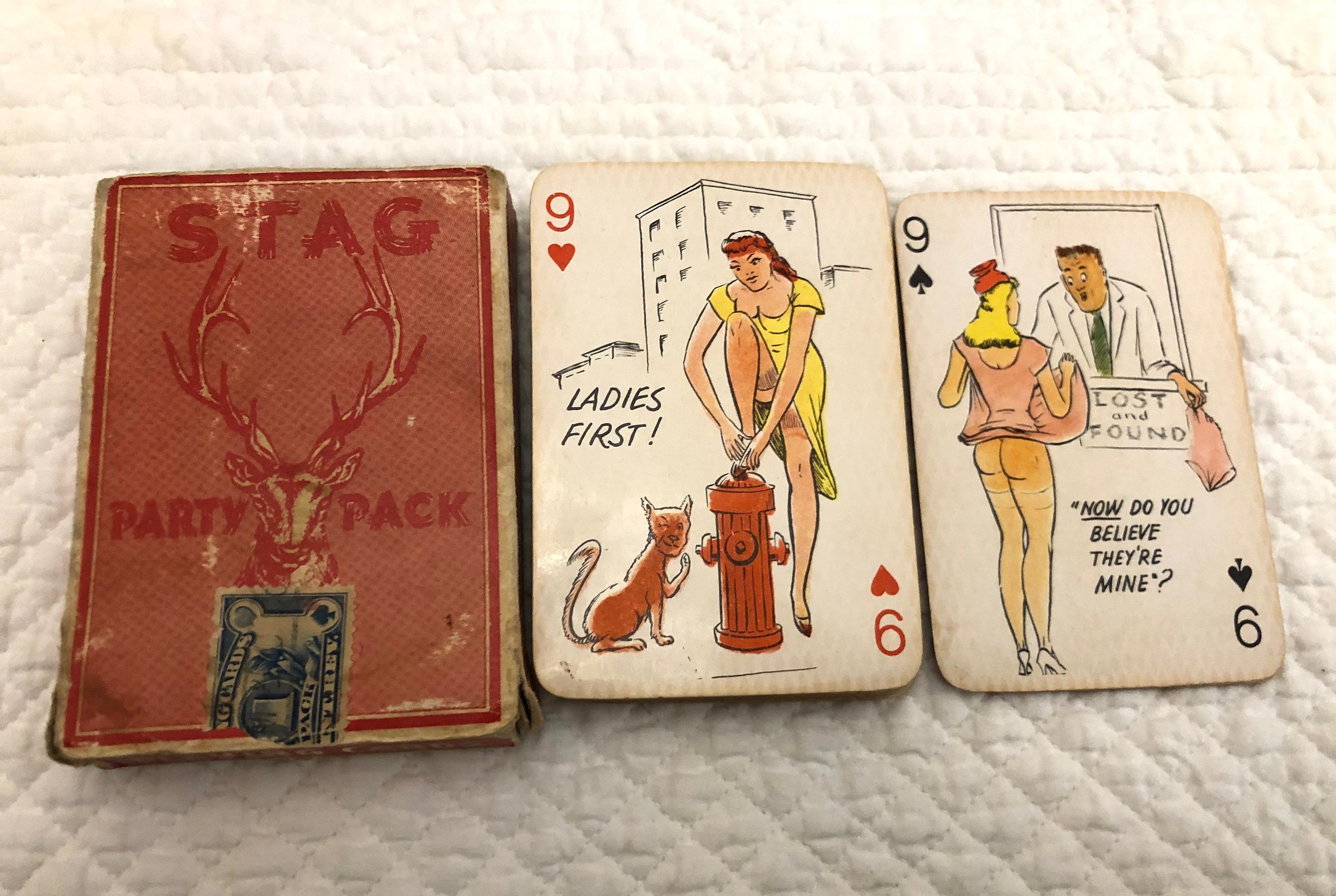 Dirty joke playing card deck/Korean War era naughty joke Etsy