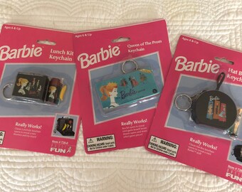 Barbie lunch kit keychain/Mini Barbie lunchbox/Barbie keychain/barbie mini hat box /Basic Fun Barbie Barbie key chain