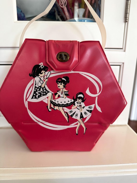 Vintage Hasbro ballerina make up case/mid century girls play make up case/Dolly’s make up case/little miss pretend make up