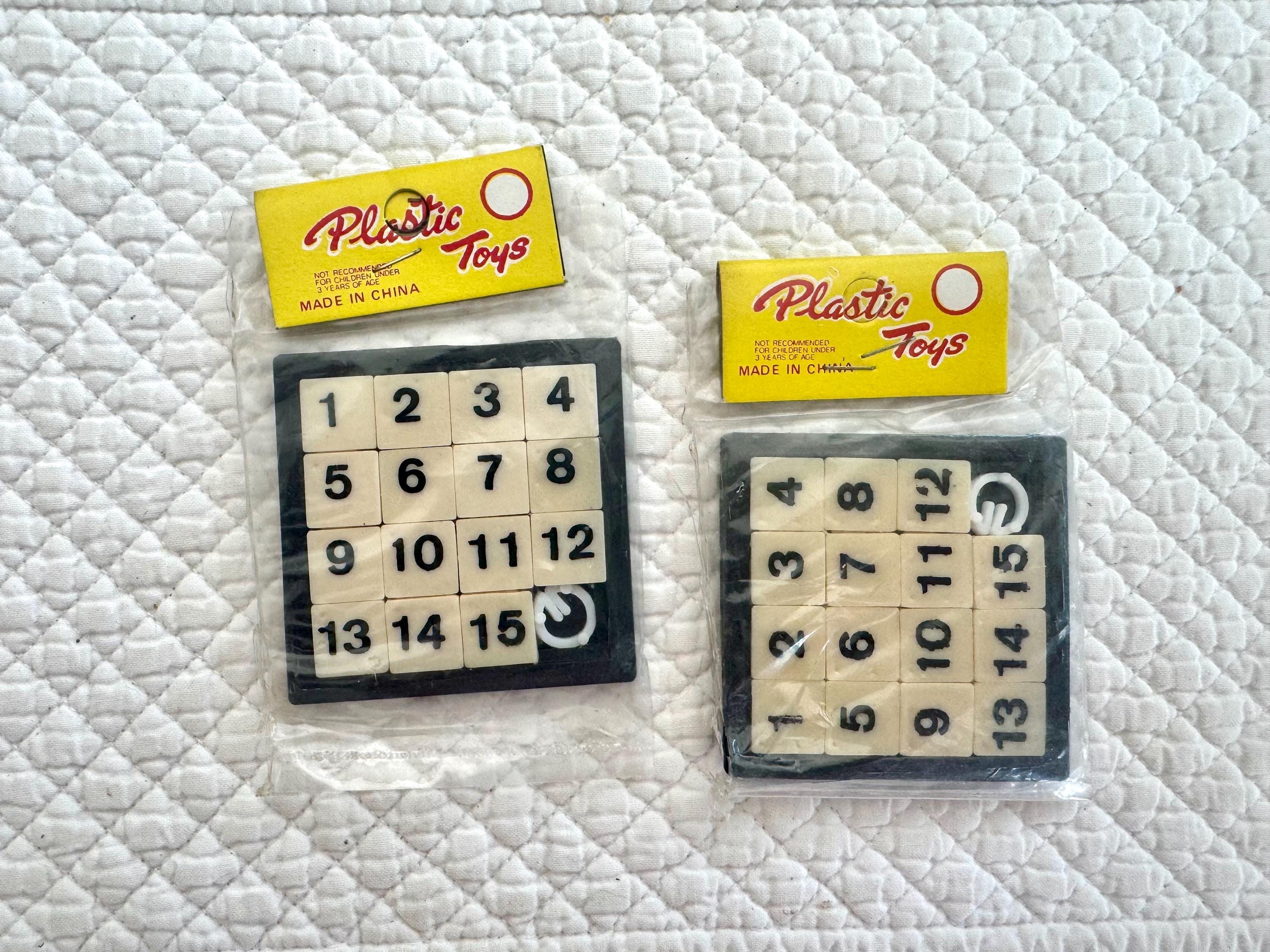 Vintage Numbers Sliding Tile Puzzle/number Tile Puzzle/roalex