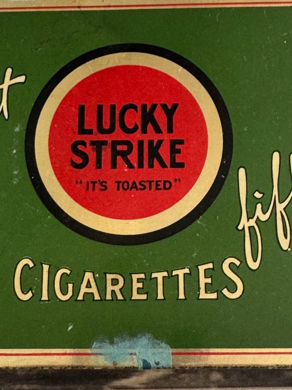 ラッキーストライク ヴィンテージ タバコ 空箱 lucky strike 旧型 入手困難】ラッキーストライク ヴィンテージ 空箱 2個 旧型