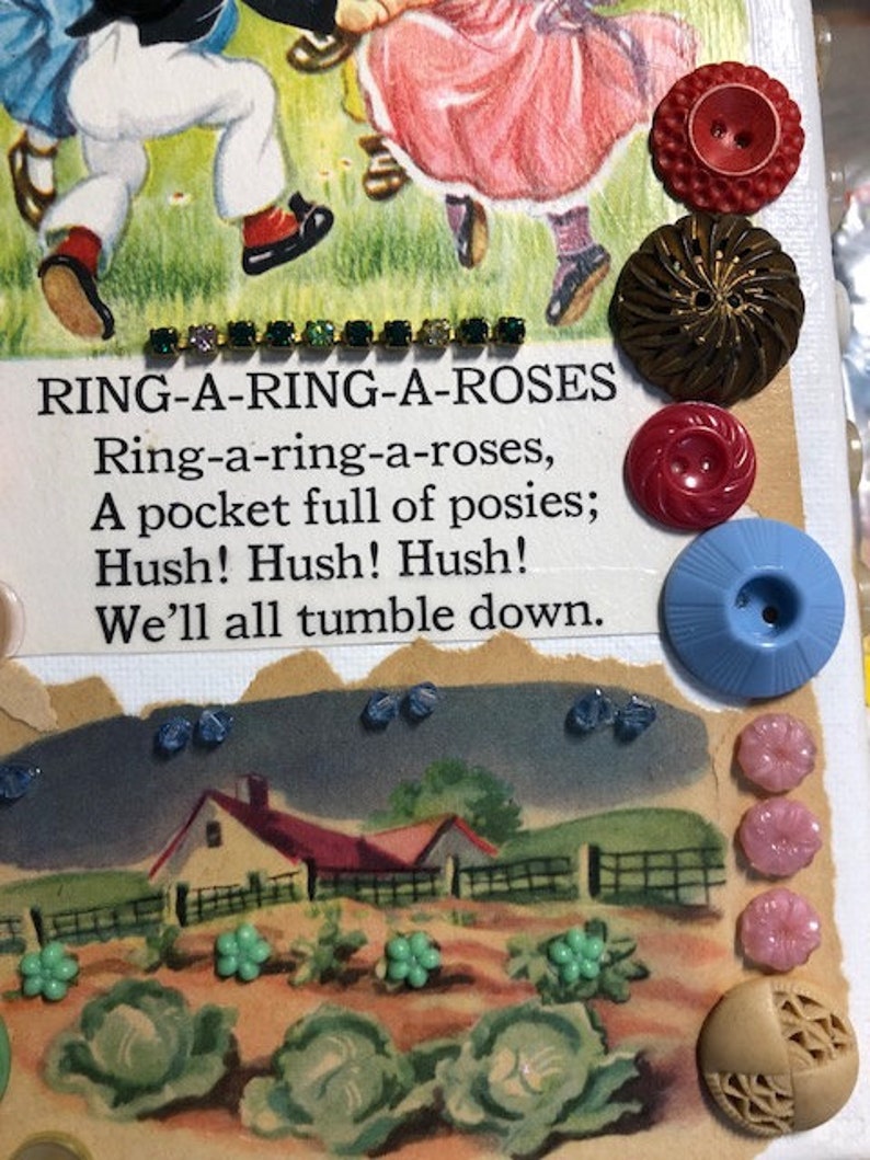 Vintage Nursery Rhymes/mixed Media Nursery Art |nursery Art | Vintage ...