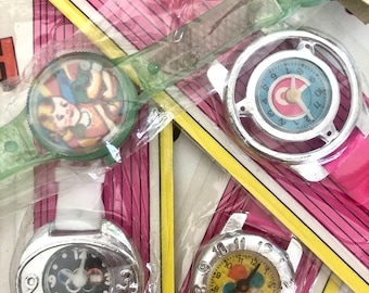 Vintage Toy Watch/Girls Toy Watch/Vintage dime store watch/pretend  toy watch/50th birthday favor/60th birthday