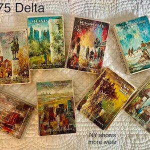 Vintage airline playing cards/Pam Am playing cards/TWA playing card/Eastern airlines/American Airlines playing cards/National air/Delta card image 3