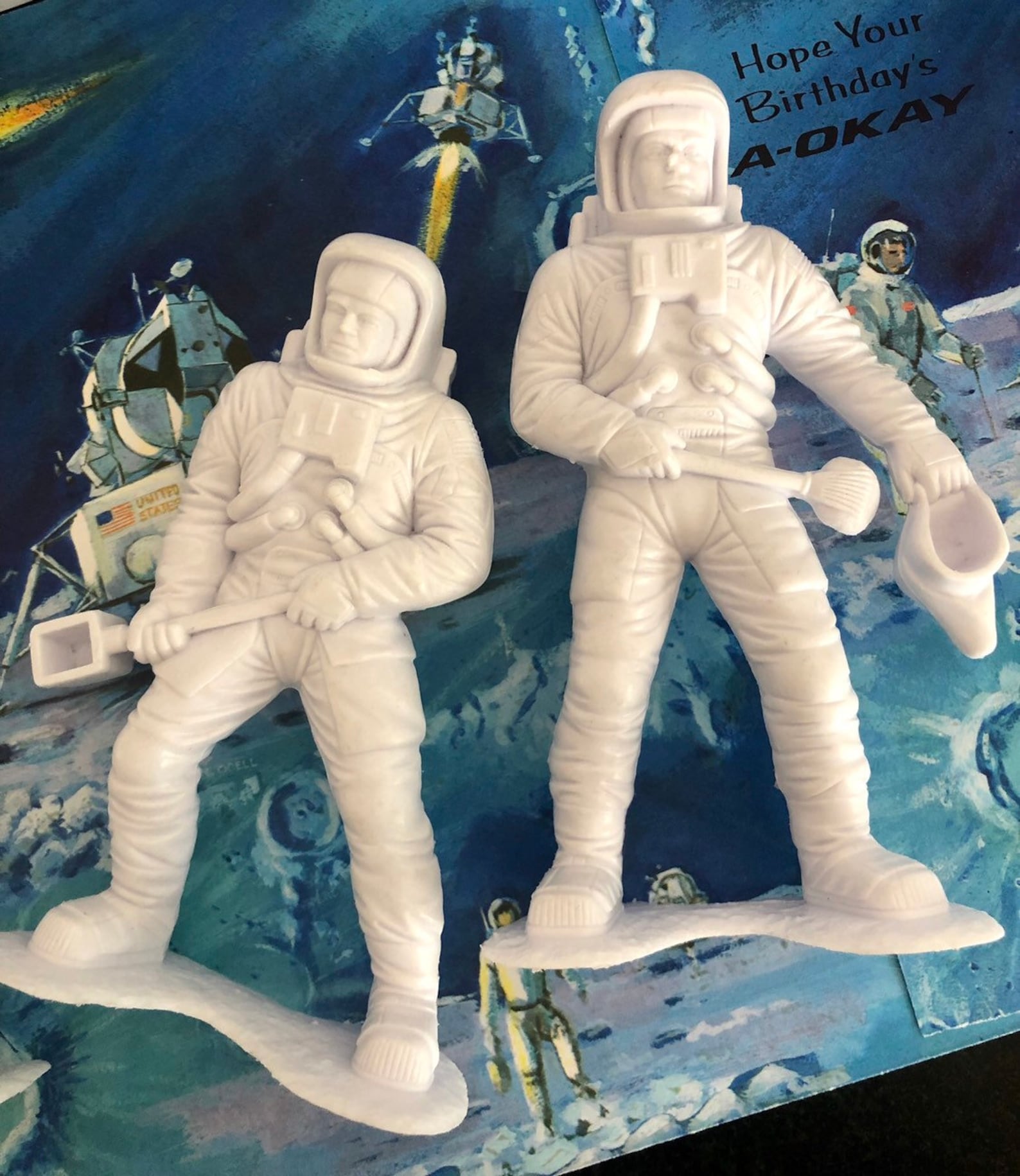 Vintage Marx Toy Astronauts/vintage Space Men/vintage Apollo Toys/marx