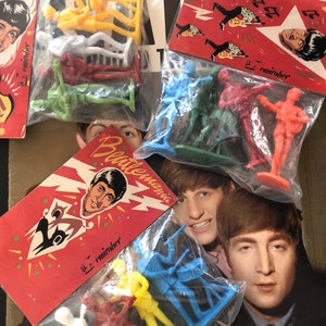 Beatles Plastic Figures/vintage Beatles Plastic Toy Collectable