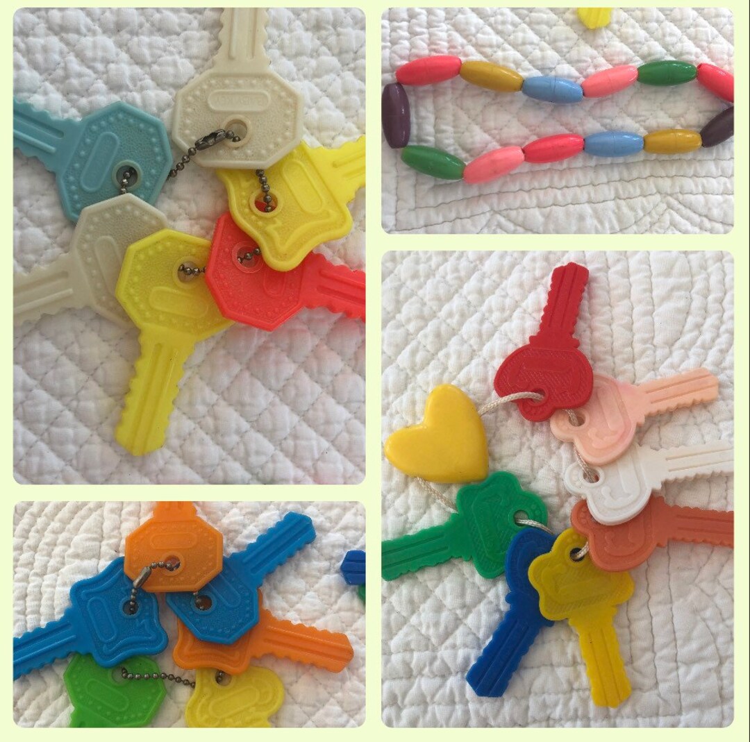Vintage Baby Toy Keys/vintage Baby Toy/mid Century Baby Etsy