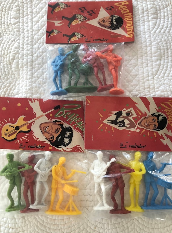 Beatles Plastic Figures/vintage Beatles Plastic Toy Collectable