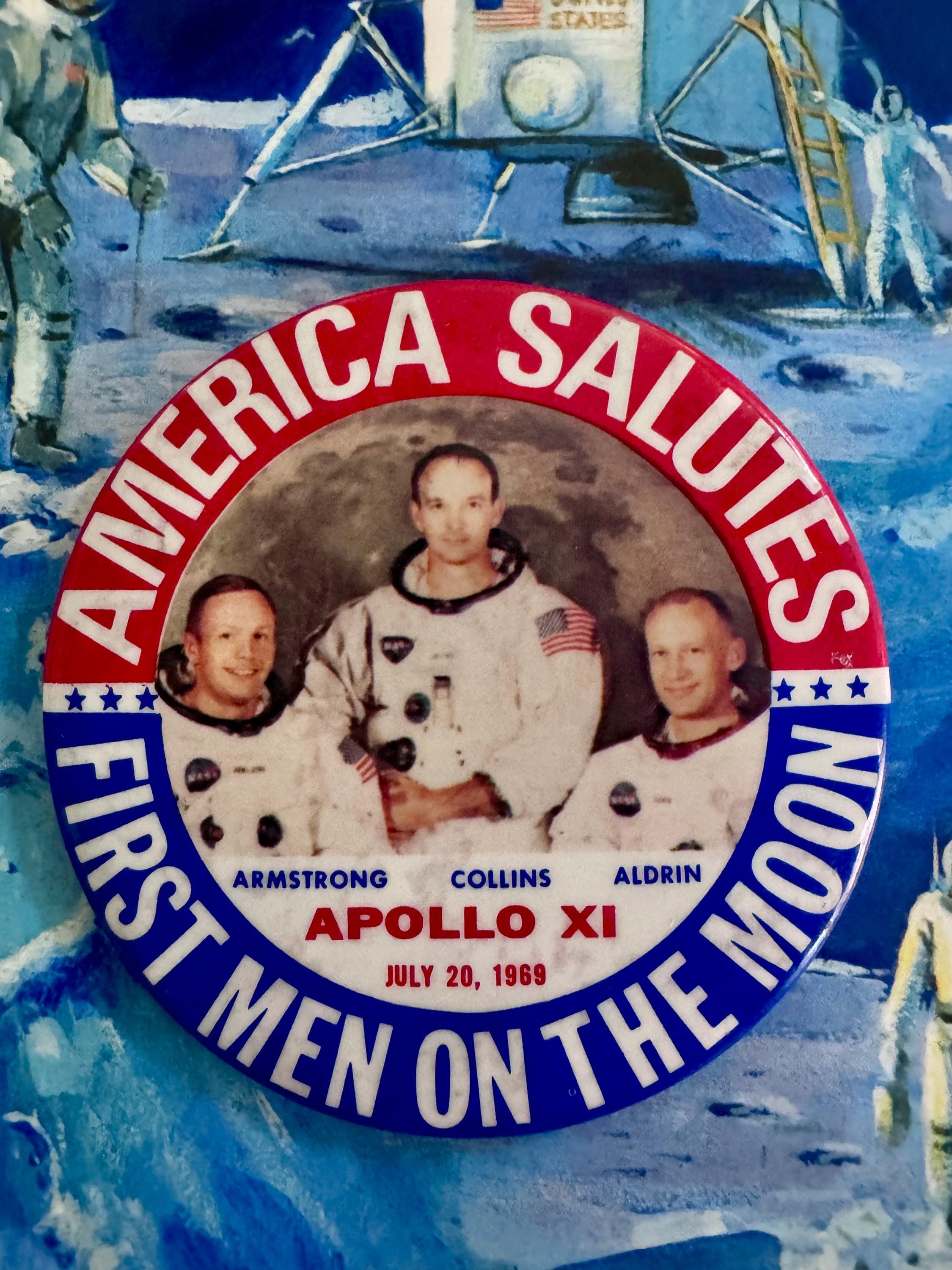Apollo 11 Man on the Moon Pin/apollo 11 Neil Armstrong/moon