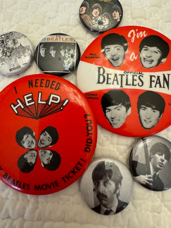 Vintage Beatles Pins the Beatles Pin Back meet the Beatles Pins