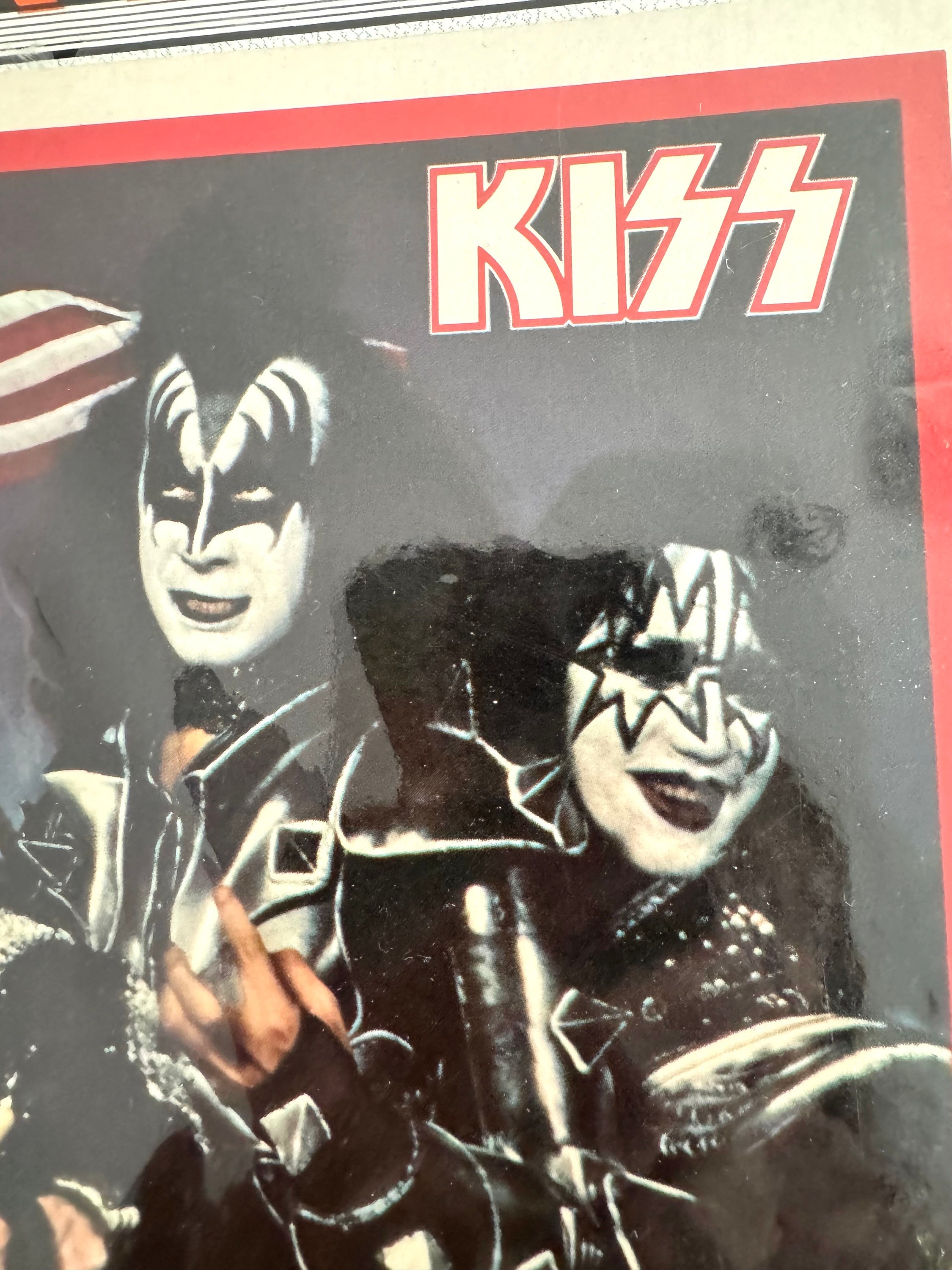 Kiss Sticker⁄kiss eBay Sticker | Poster over Roll and Rock Wall on