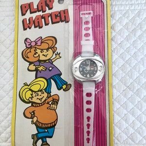 Vintage Toy Watch/Girls Toy Watch/Vintage dime store watch/pretend toy watch/50th birthday favor/60th birthday image 4