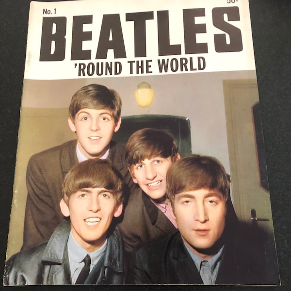 Beatles Souvenir magazine/vintage The Beatles souvenir tour magazine/The Beatles 1964 world tour souvenir magazine/vintage Beatles