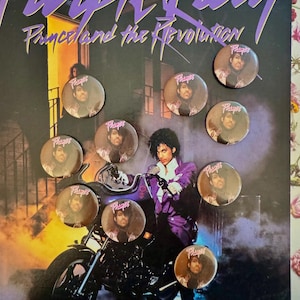 Vintage Prinz Anstecknadel/Purple Rain Prince Anstecknadel 1984/1984/1984/1984/Prince Anstecknadel