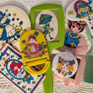 Espejo de mano vintage para chicas con estilo / espejo de mano vintage de los años 70 / espejo moderno de mediados de siglo / espejo de mano vintage para chica de Tom Fields