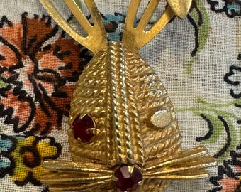 ヴィンテージ イースター バニー ウィンク ブローチ/ヴィンテージ