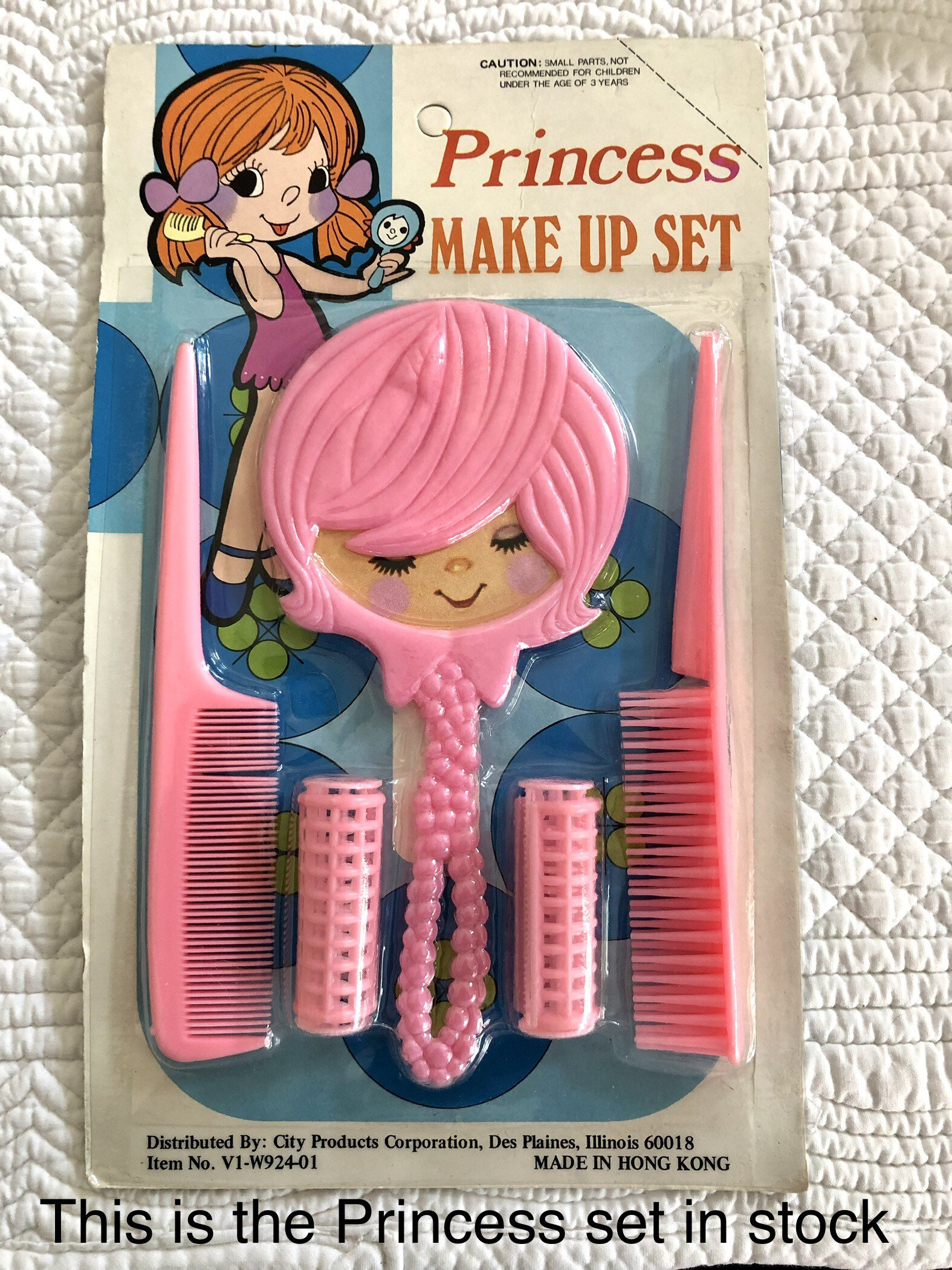 Vintage Hong Kong 80’s Pink Hair Combs Vintage 1960s Pink Hair Comb. Made in USA. 8 Inches Long  main image 2
