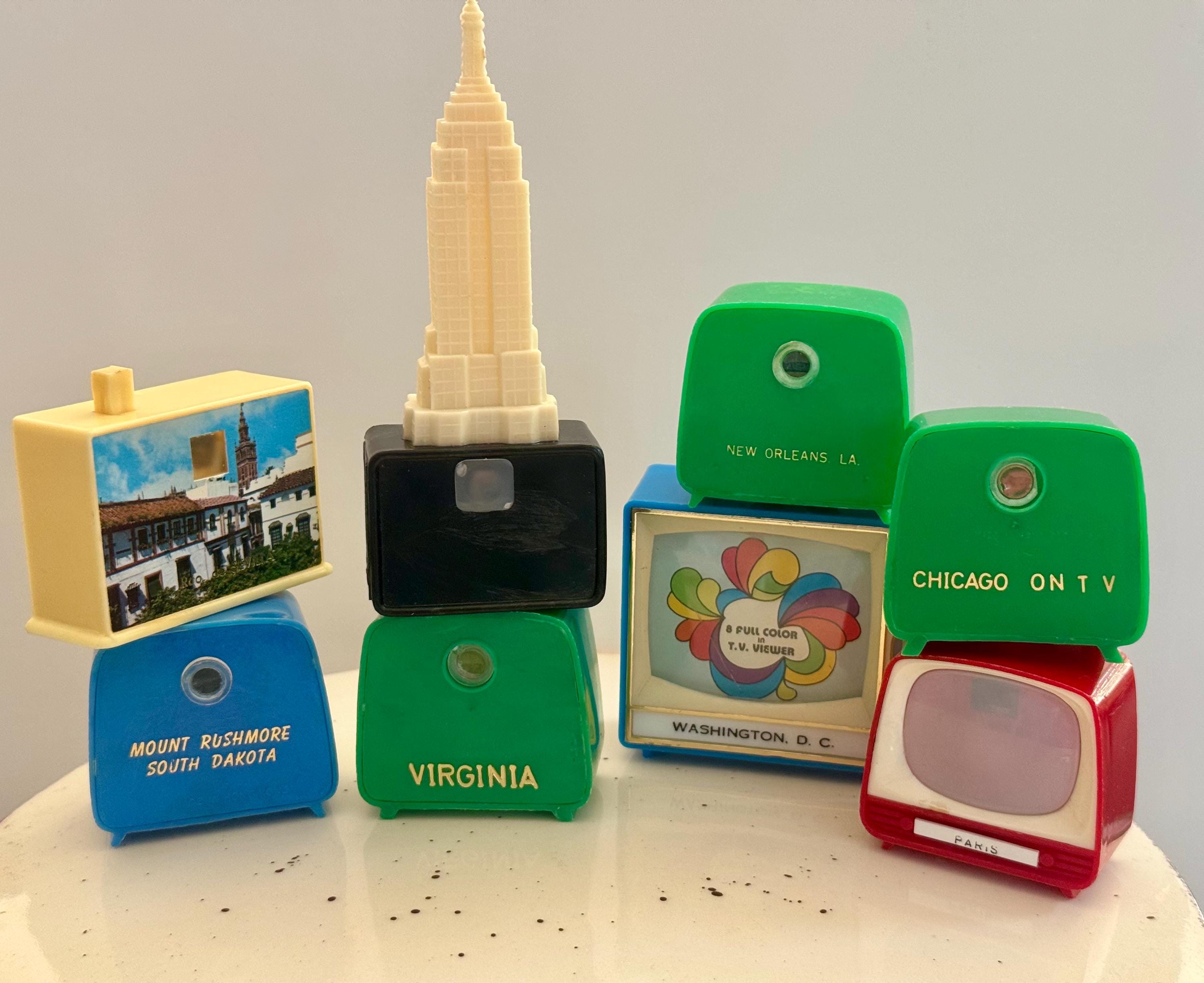 Vintage Souvenir TV Viewer/vintage New York City Tv Souvenir