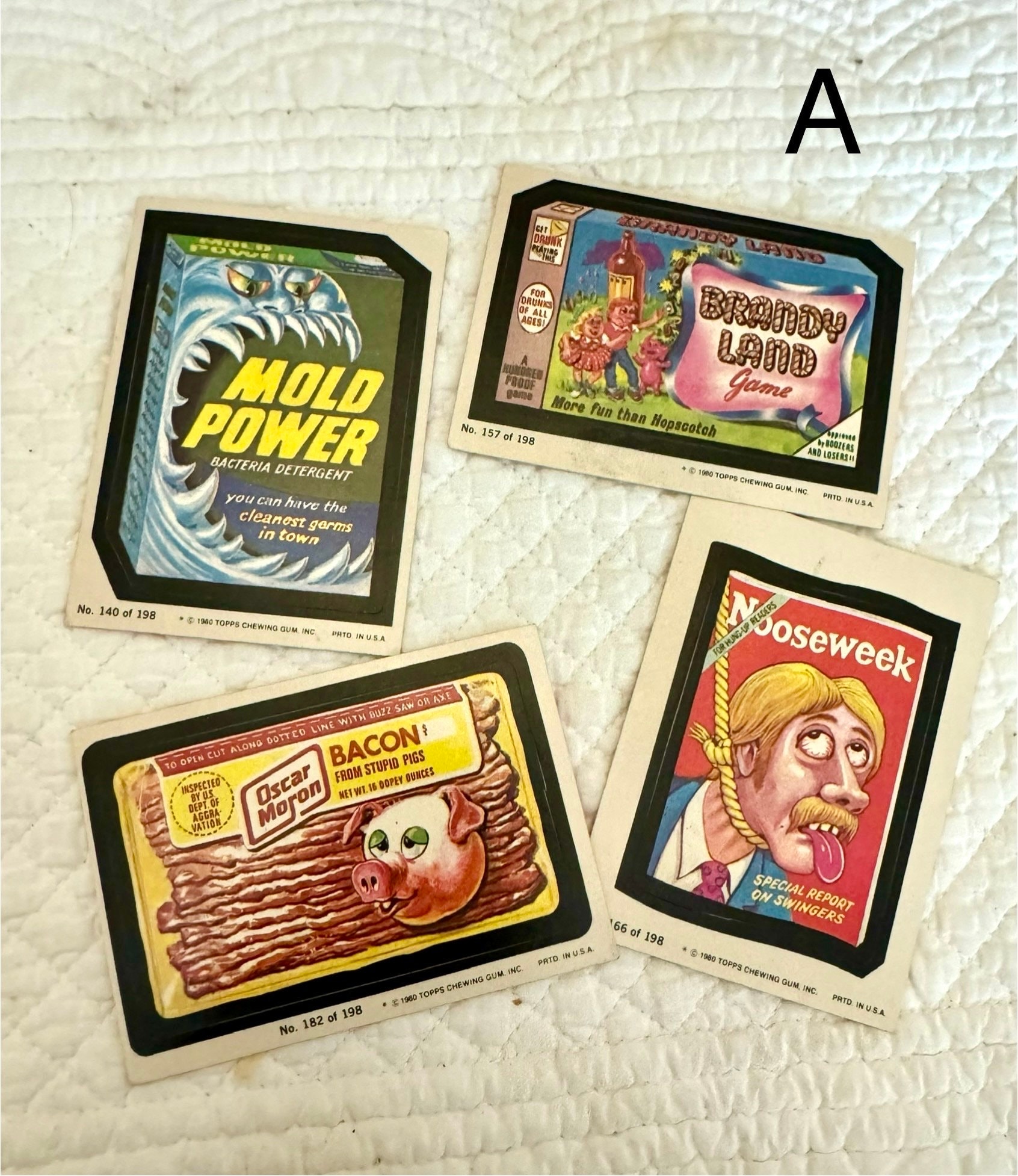 rare wacky pack cards Vintage Wacky Pack Cards 4pc/wacky Pack Cards/1980s Wacky Packages Stickers/topps  Wacky Packages