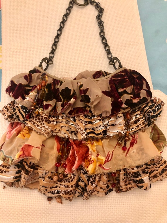 Vintage Mary Frances boho handbag/Mary Frances ti… - image 10