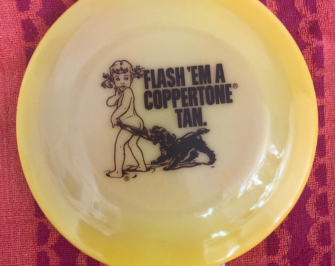 Vintage Coppertone Frisbee/coppertone Girl With Dog Bikini/classic ...