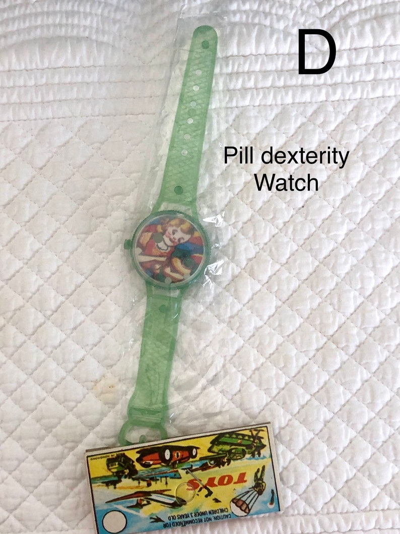 Vintage Toy Watch/Girls Toy Watch/Vintage dime store watch/pretend toy watch/50th birthday favor/60th birthday image 5