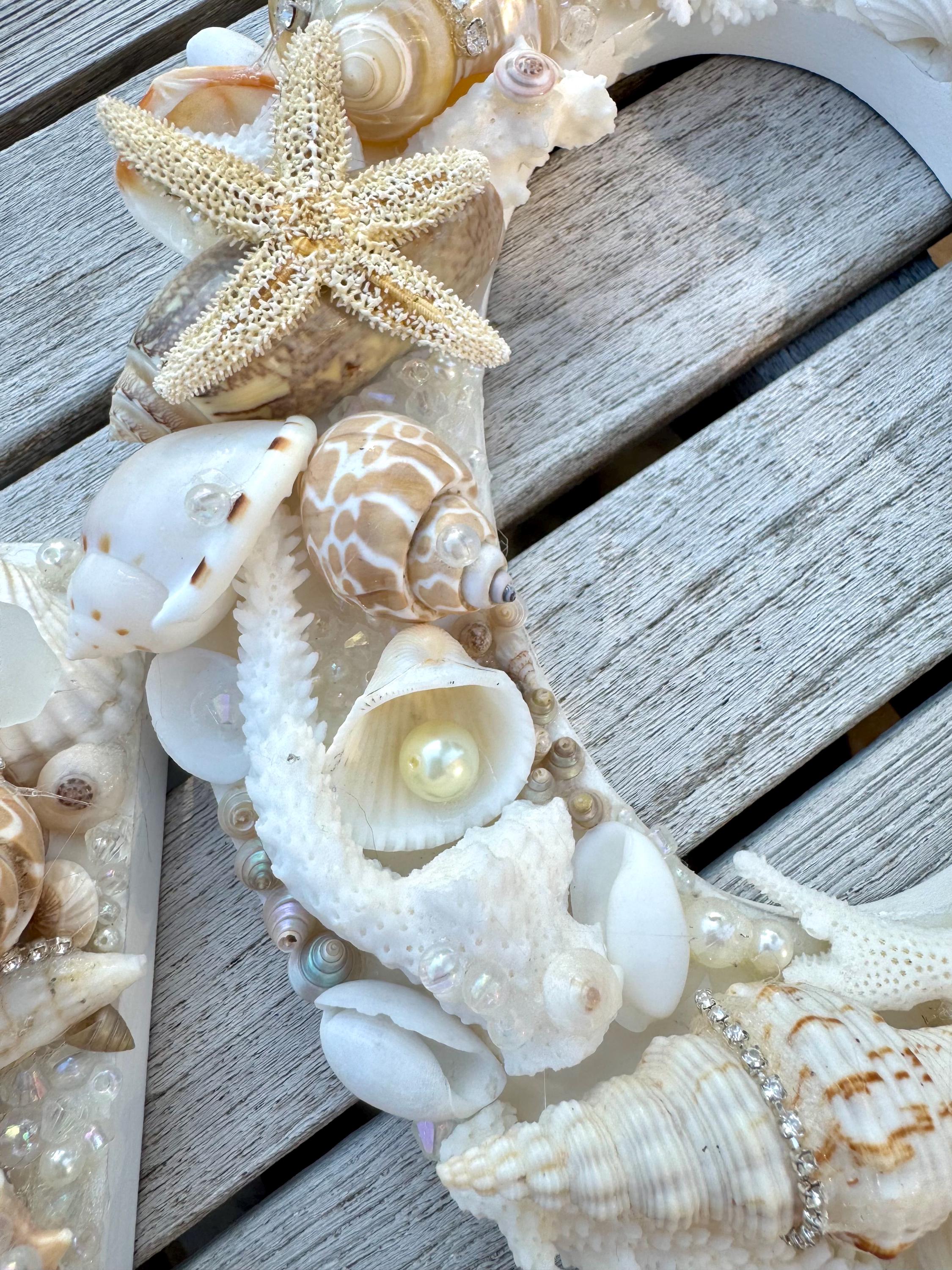 Decorated 9 Inch Shell LOVE Letters /wedding Beach Decor Love