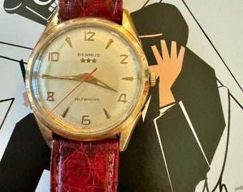 ジャンク品 BENRUS ベンラス 腕時計 手巻き スモセコ ケースサイズ 32mm メッキ 中古 札幌市東区 新道東店 BENRUS ベンラス手巻きビンテージ腕時計 : 古時計の館 - 通販 - Yahoo