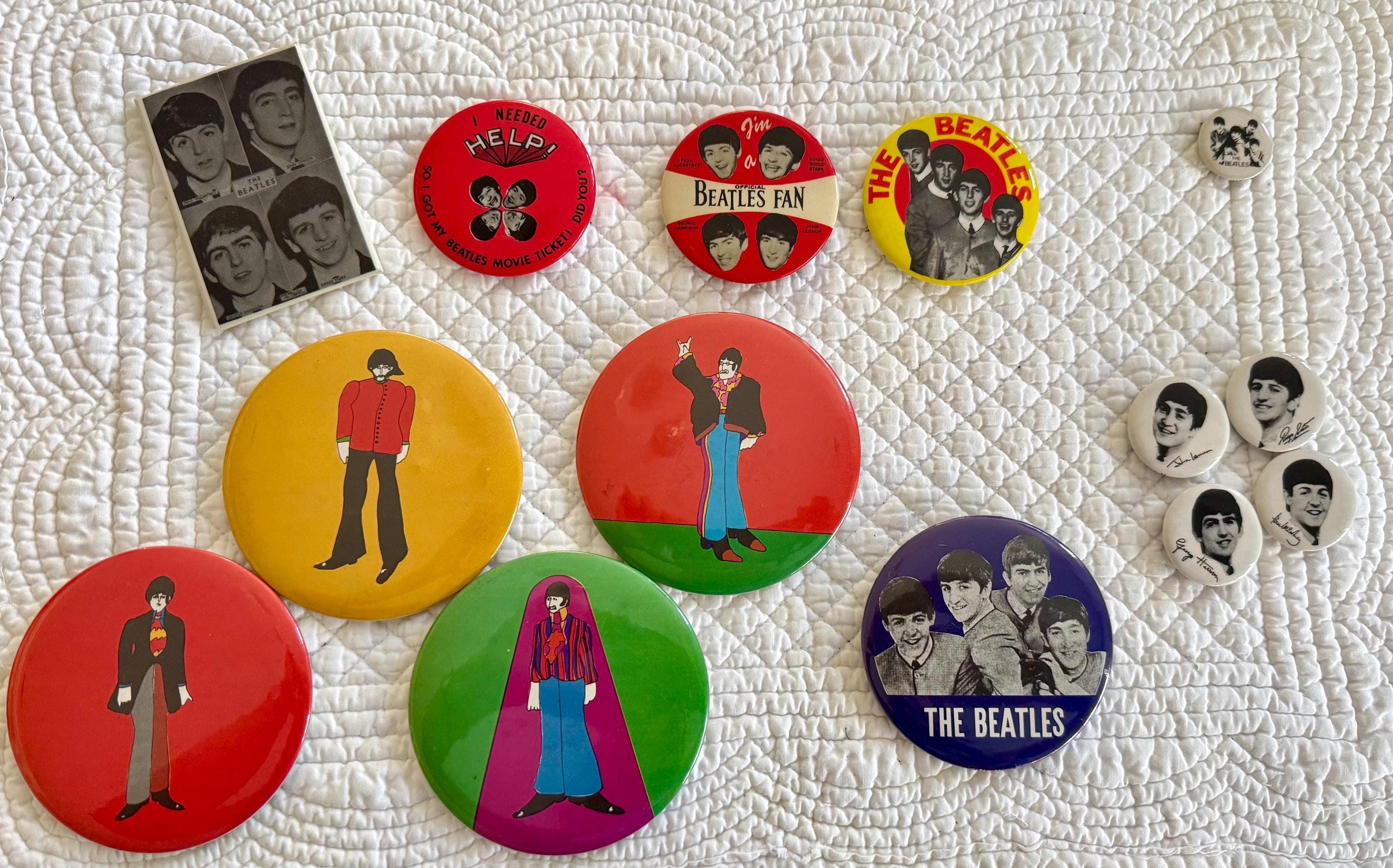 Vintage Beatles Pins/the Beatles Pin Back/meet the Beatles