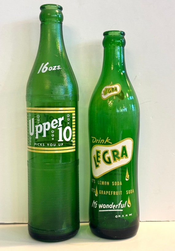 Vintage Mid Century Glass Soda Pop Bottle/soda Bottle/1960s Soda