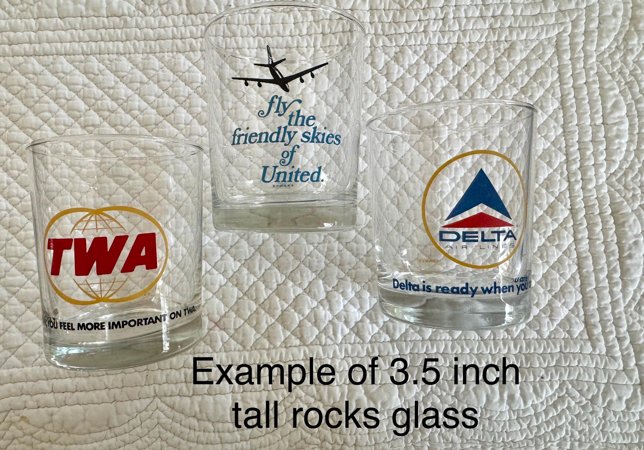 ヴィンテージ航空会社グラス/ヴィンテージ パンナム ロックグラス/TWA 