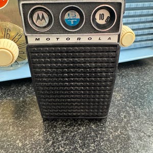 Vintage schwarzes Motorola 6T Transnistor Radio/ Motorola 6 Transistorradio/ Vintage Mid Century Taschenradio