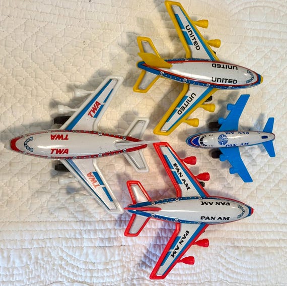 ビンテージ ブリキ リソ 飛行機 / ブリキ リソ パンナム 飛行機