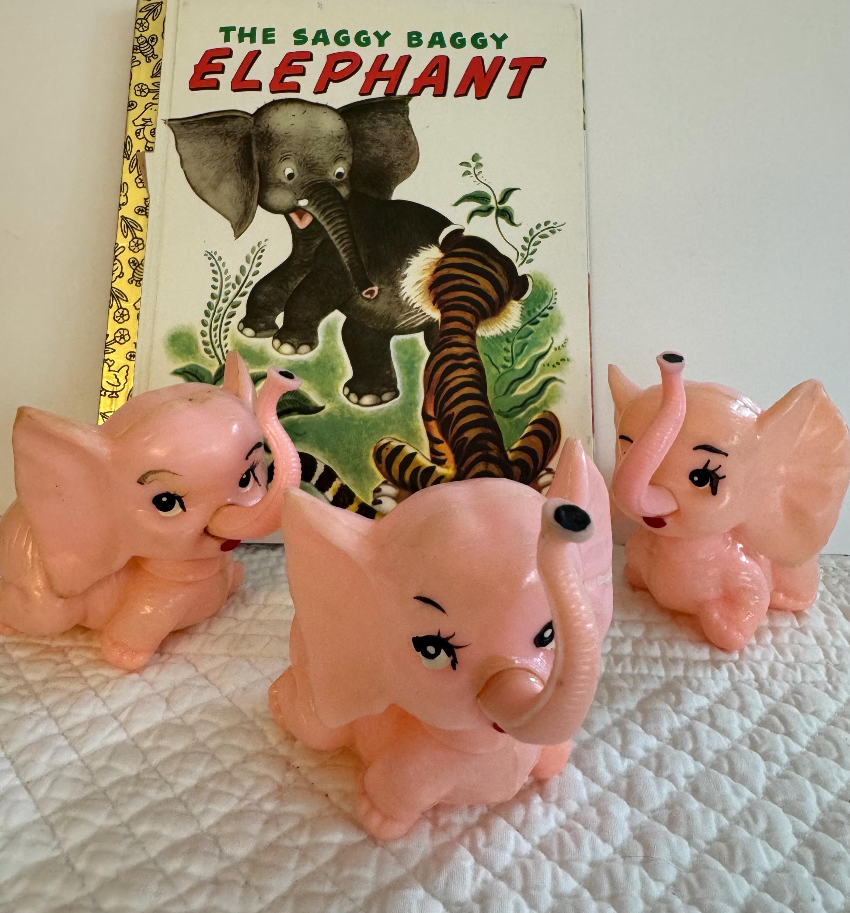 Vintage Pink Elephant/cute Plastic Elephant/ - Etsy Canada