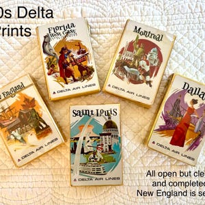 Vintage airline playing cards/Pam Am playing cards/TWA playing card/Eastern airlines/American Airlines playing cards/National air/Delta card image 2