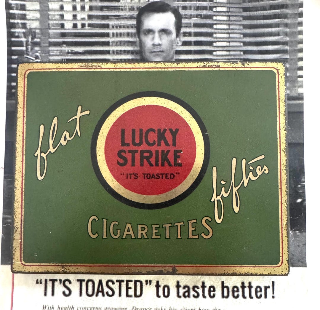 90s　LUCKY STRIKE　タバコ銘柄　レザーベルト　ラッキーストライク 90s LUCKY STRIKE タバコ銘柄 ブラウンレザーベルト ロゴ刻印