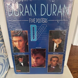 Pósteres vintage de Duran Duran/Recuerdos de Duran Duran de los años 80/Simon Le Bon/Nick Rhodes/Duranie/Música new wave de los años 80/